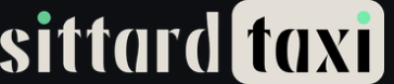 Logo von Sittard Taxi, auf dunkel