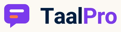 TaalPro logo, on paper